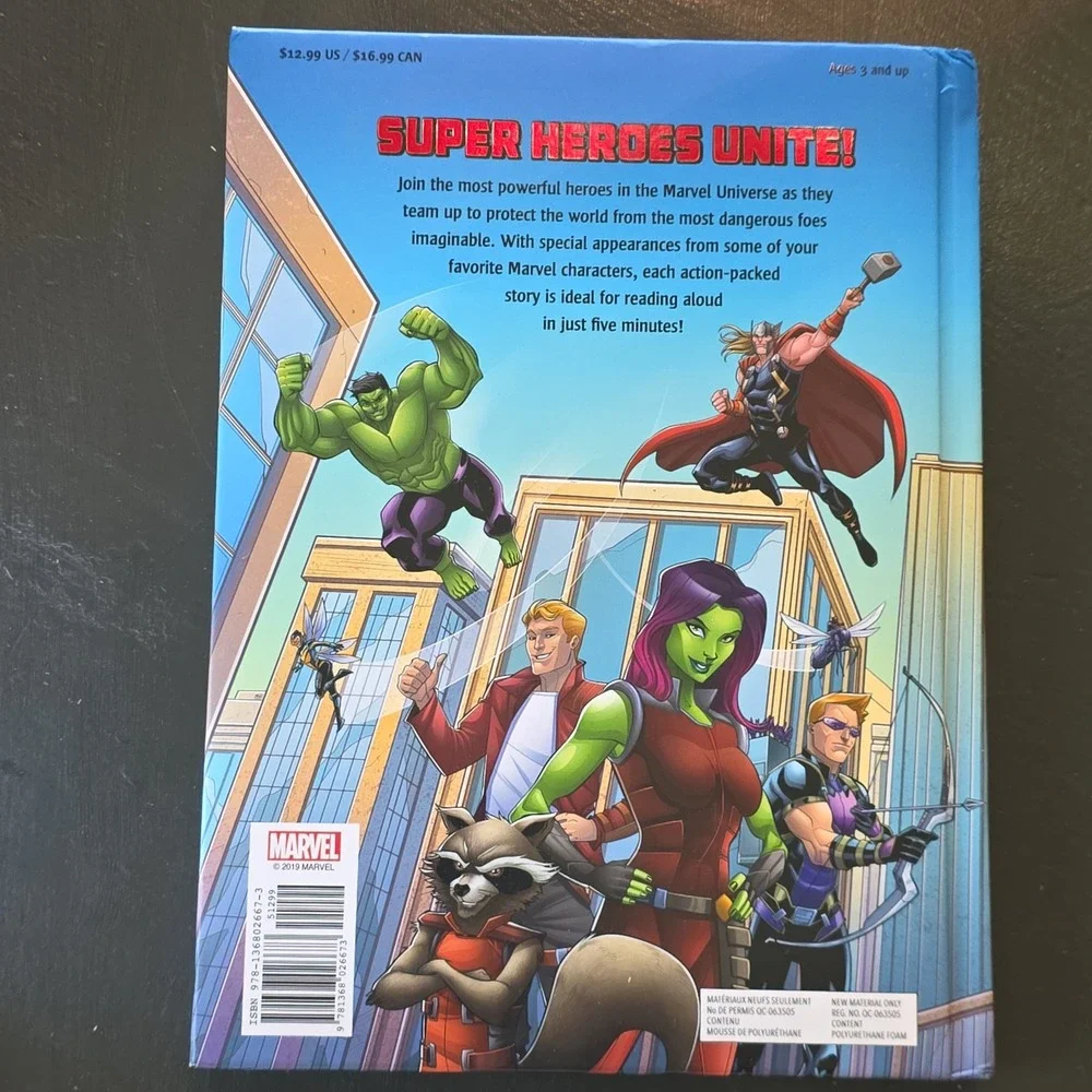 Marvel 5-Minute Stories and Avengers Stories Hardcover Book Set 2-Pack